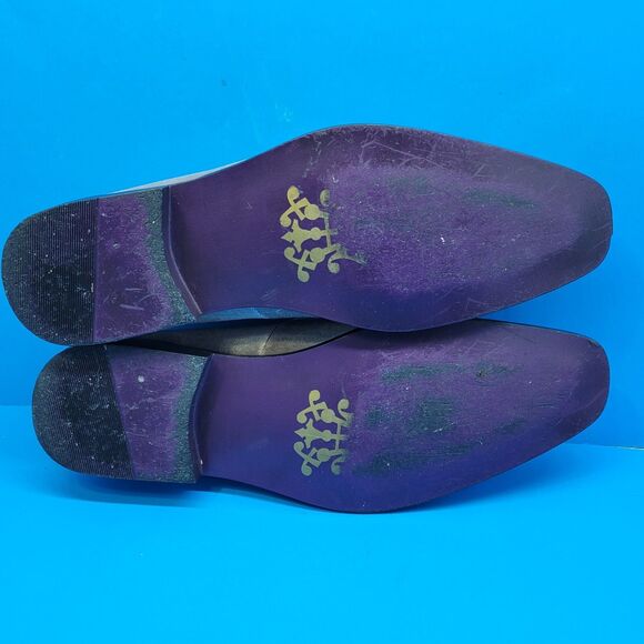 After Midnight Mens Silver Velvet Braided Strap Loafer Size US 10 VGC main image 12
